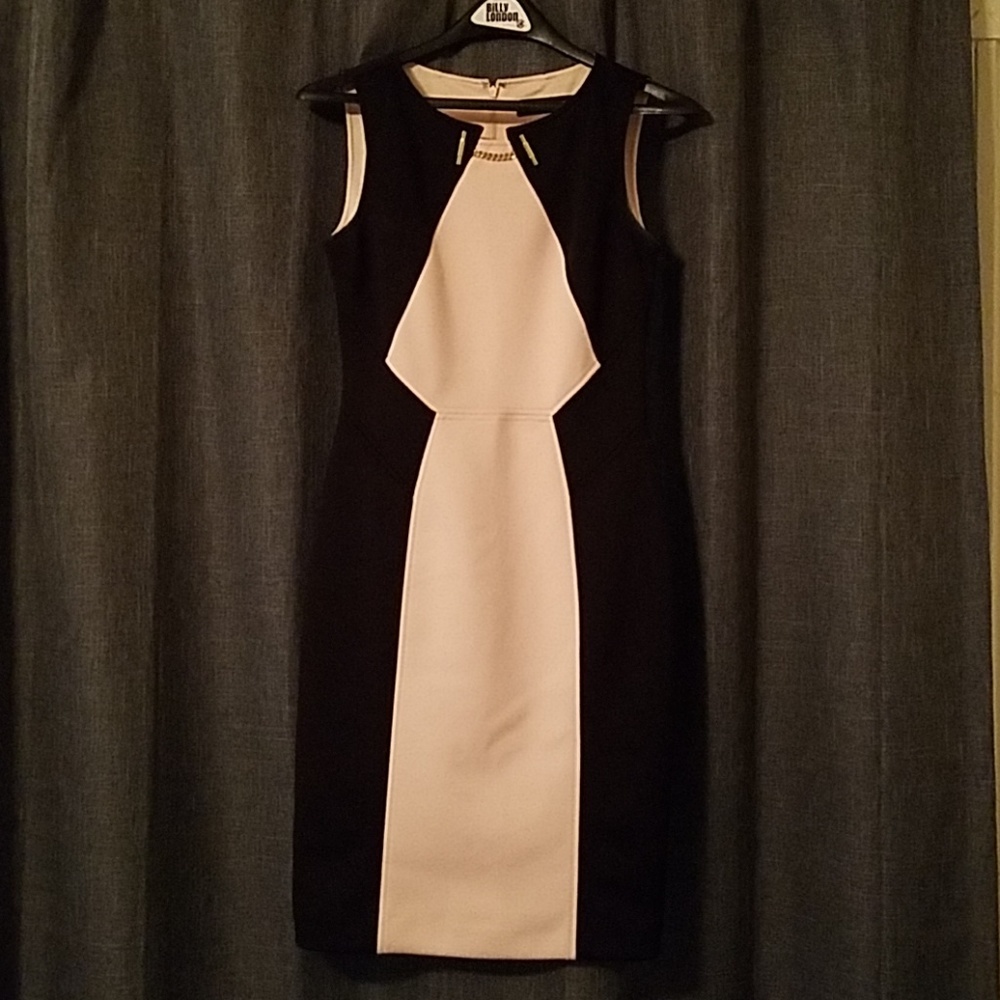 Size 2 Blush and Black Ivanka Trump dress